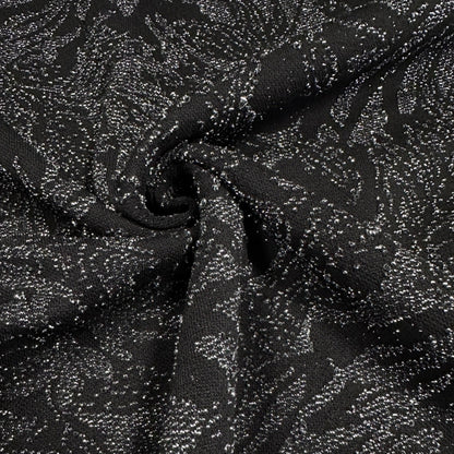 Sparkly Flora Knit Fabric