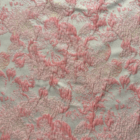 Sparkly Brocade Fabric in Pink - 75cm Piece