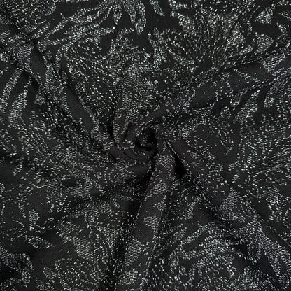 Sparkly Flora Knit Fabric