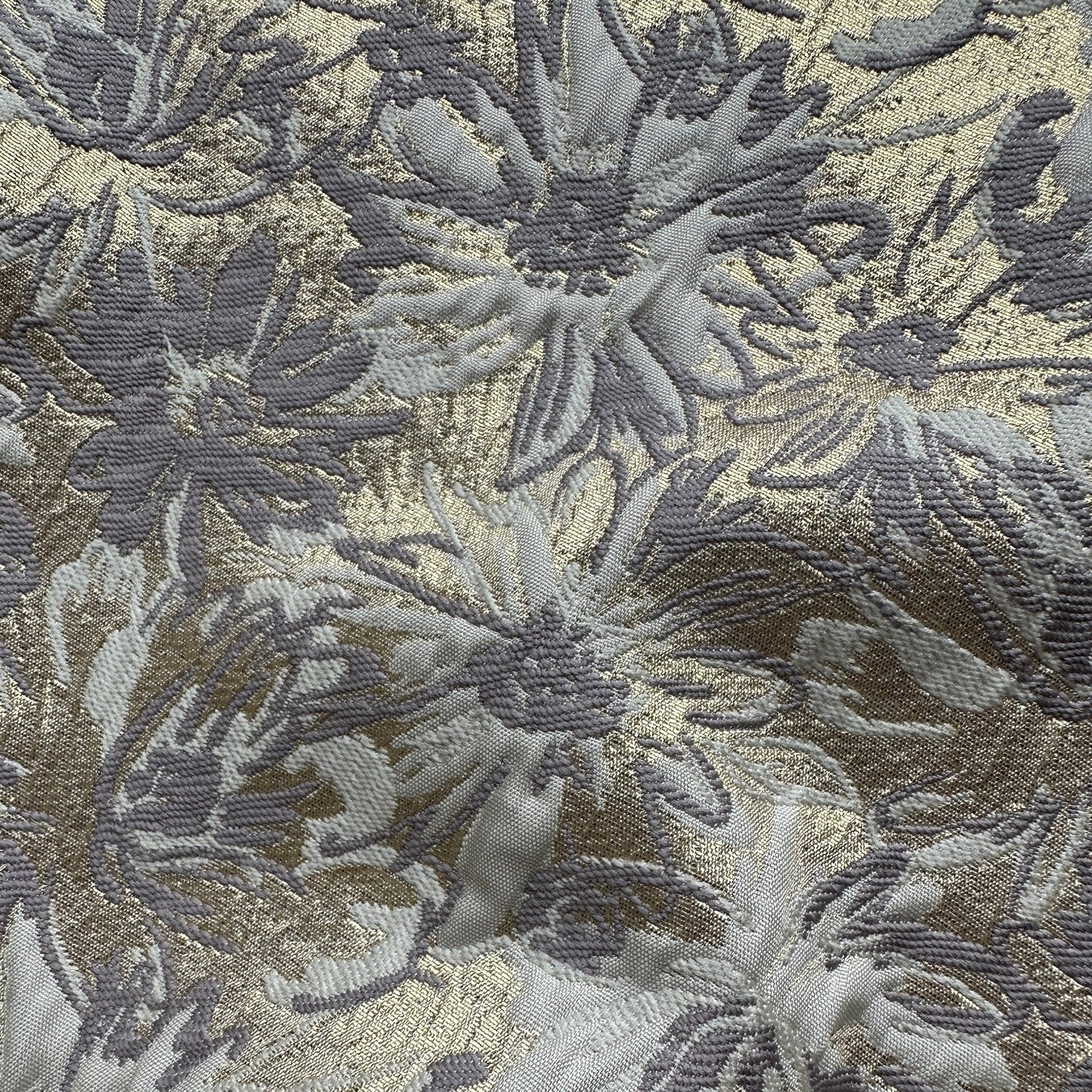 Sparkly Flowers Brocade Fabric