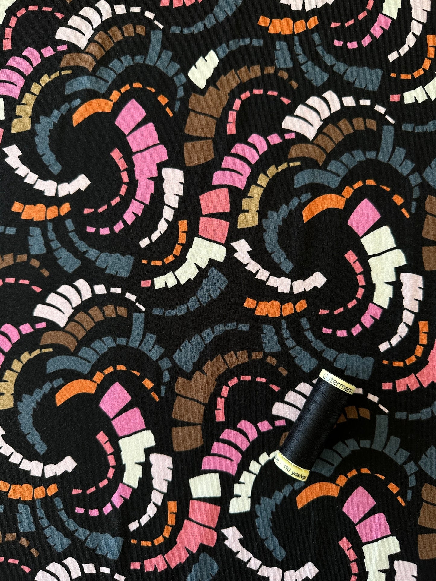 Spiral Viscose Jersey Fabric
