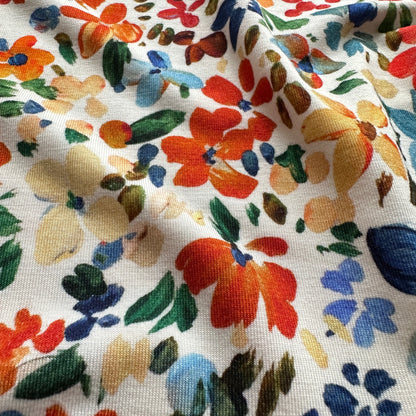 Spring Florals Viscose Jersey Fabric