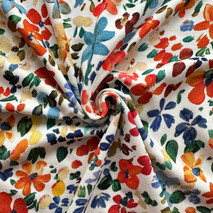 Spring Florals Viscose Jersey Fabric