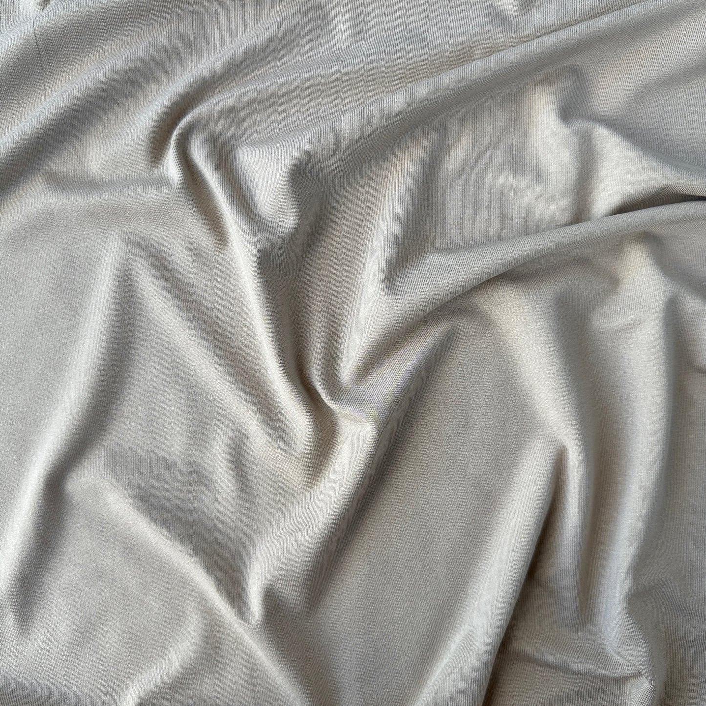 Stone Viscose Jersey Fabric