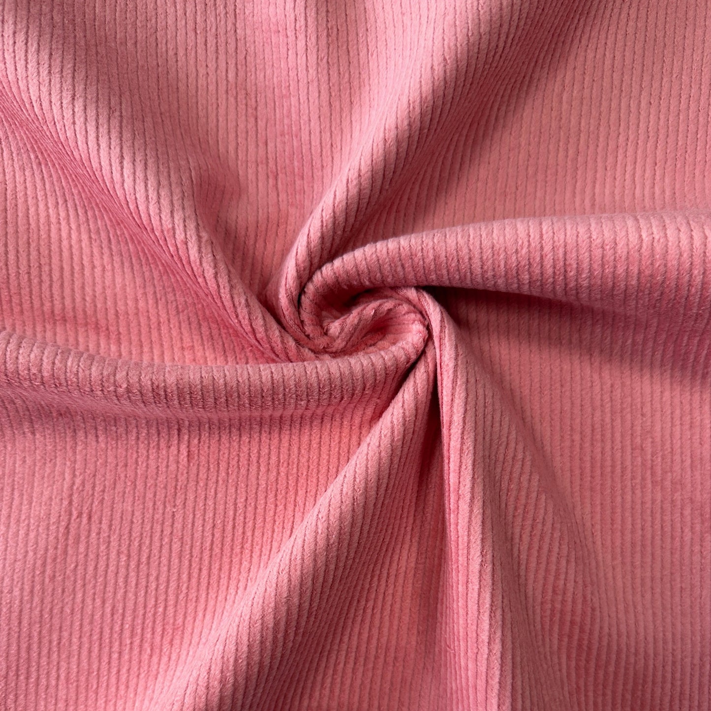 Stretch Cotton Corduroy Fabric in Old Rose