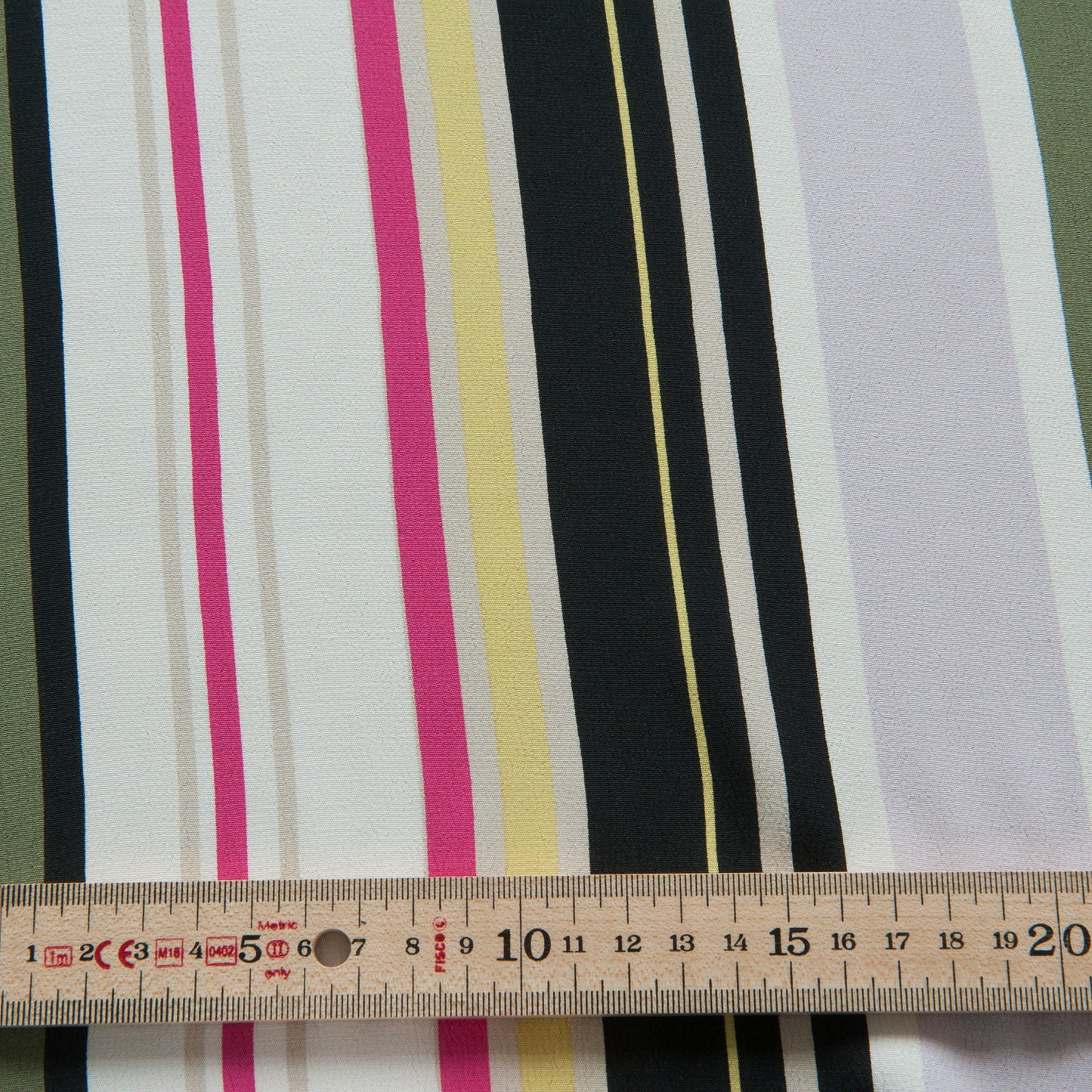 Striped Viscose Crepe - 65cm