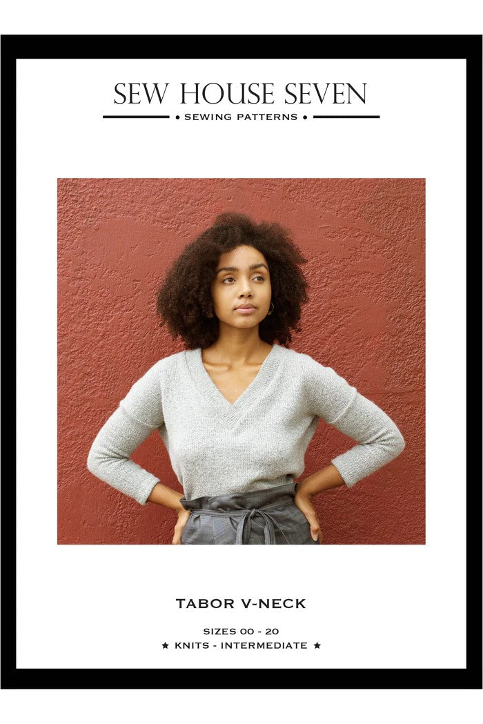 Tabor V-Neck Top Sewing Pattern by Sew House Seven