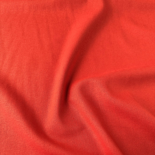Terracotta Viscose Linen Fabric