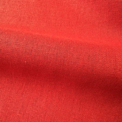 Terracotta Orange Viscose Linen Fabric