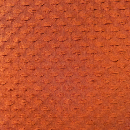 Textured Bubbles Viscose Blend Knit Fabric in Rust