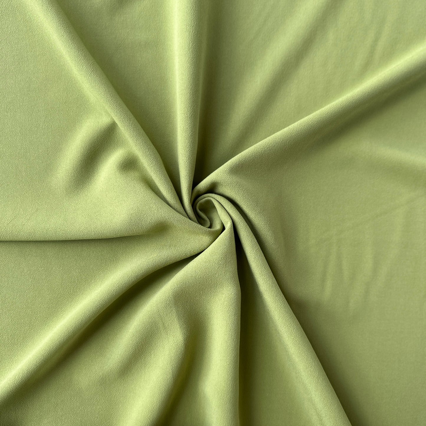 Textured Viscose Fabric in Olive Green