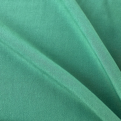 Textured Viscose Fabric in Muted Teal Green