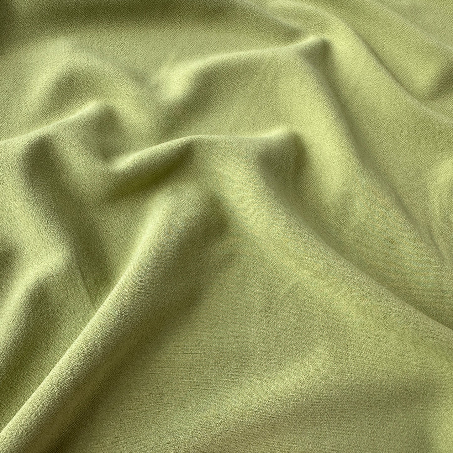 Textured Viscose Fabric in Olive Green
