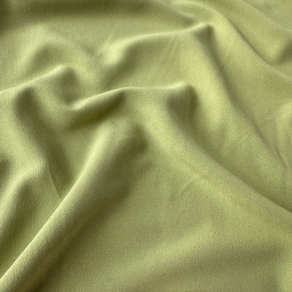 Textured Viscose Fabric in Olive Green