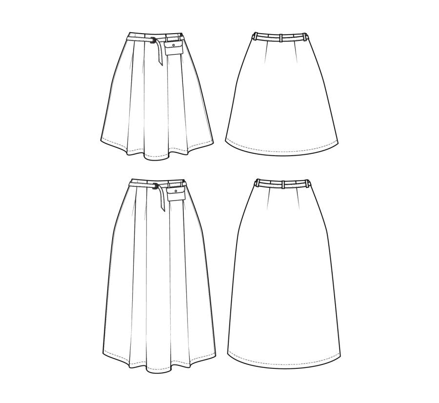 The Bernadette Skirt Sewing Pattern - Friday Pattern Company