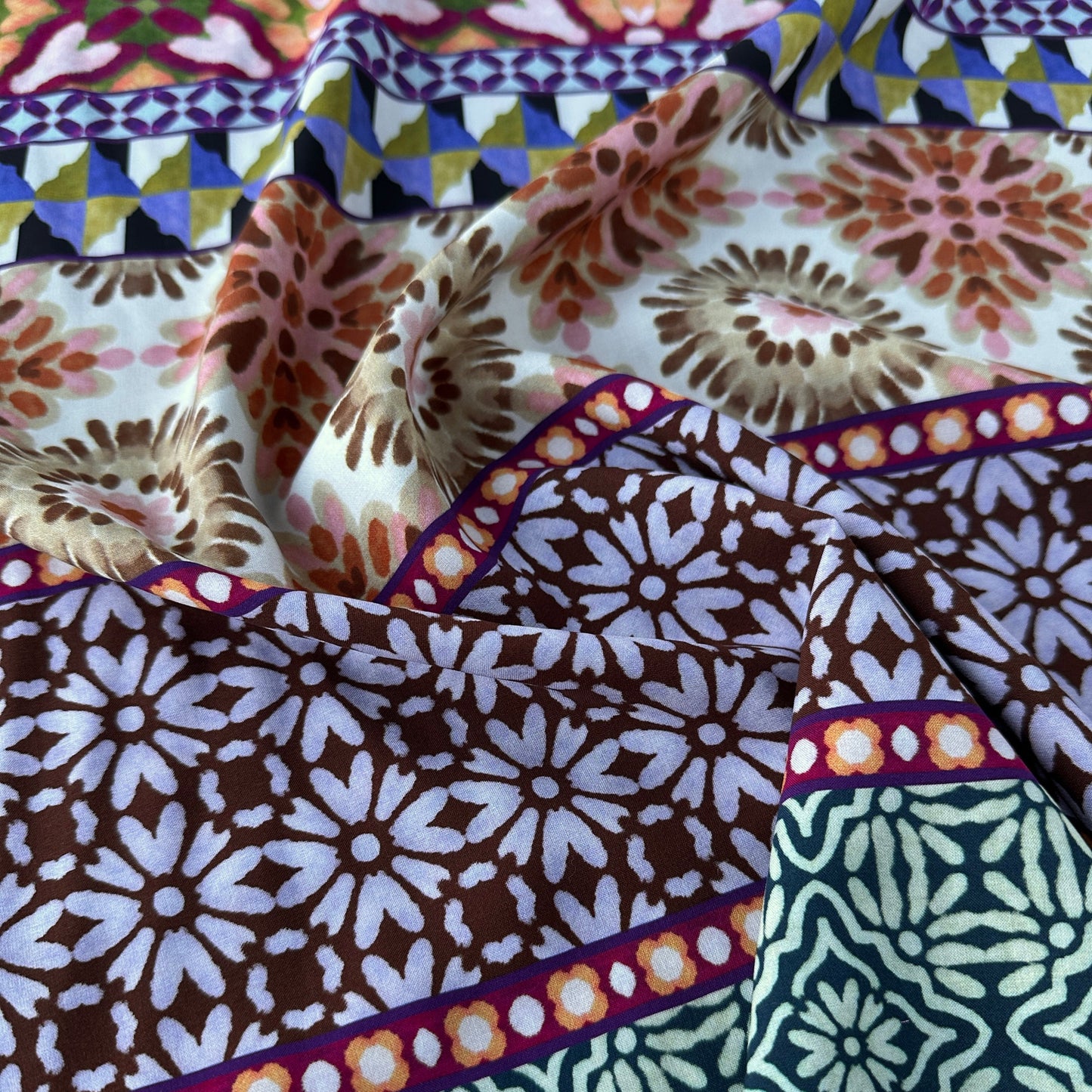 Tiles Tencel Lawn Dressmaking Fabric