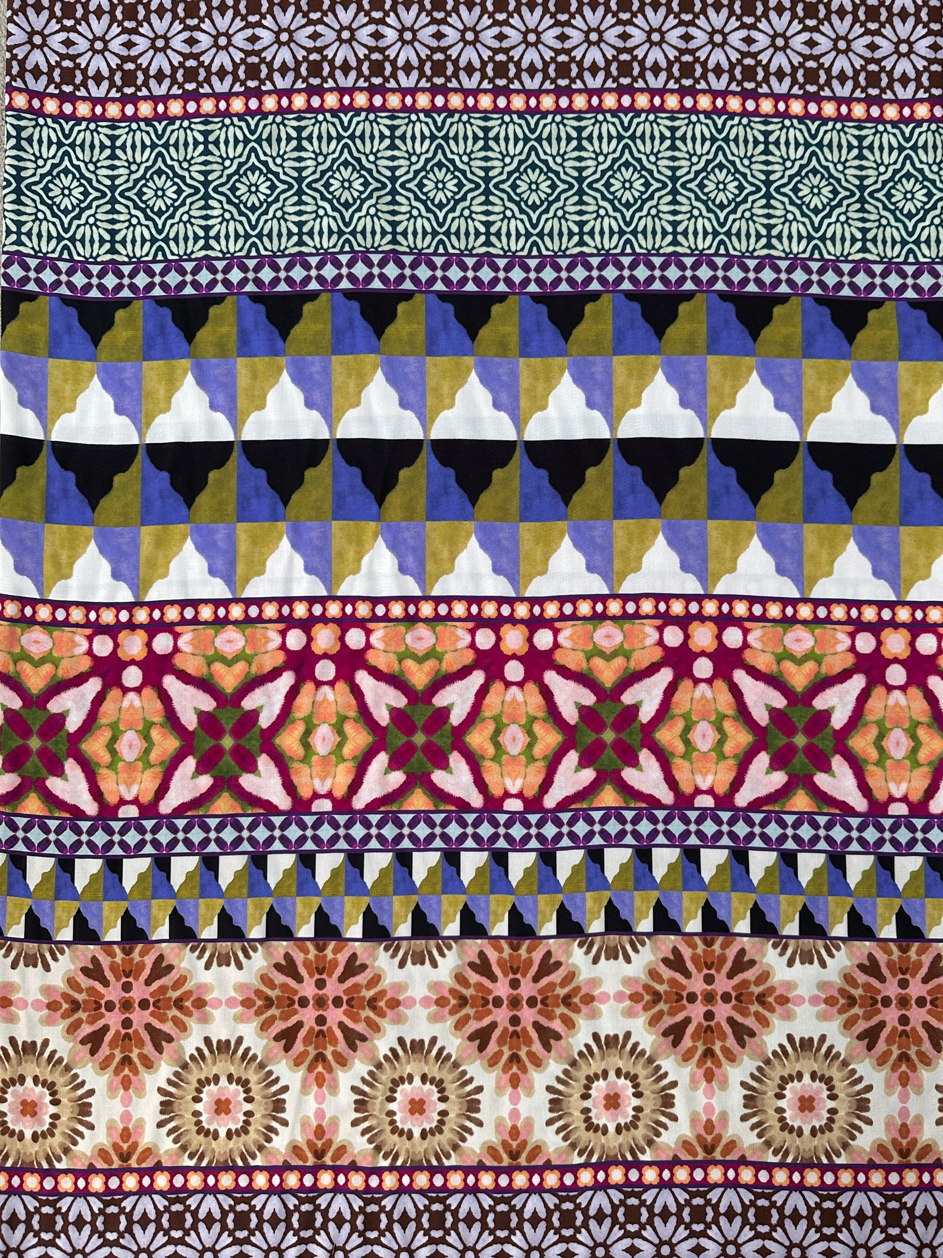 Tiles Tencel Lawn Dressmaking Fabric