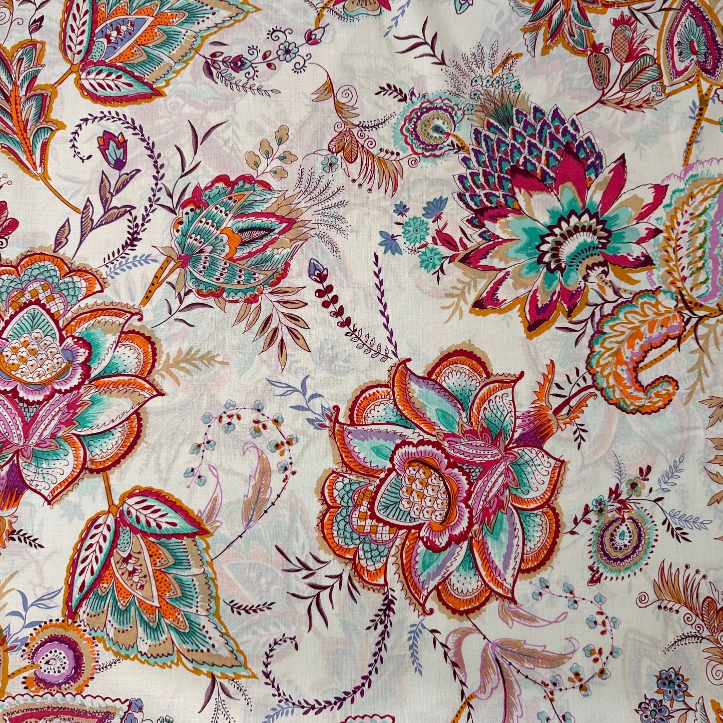 Tropical Paisley Cotton Fabric