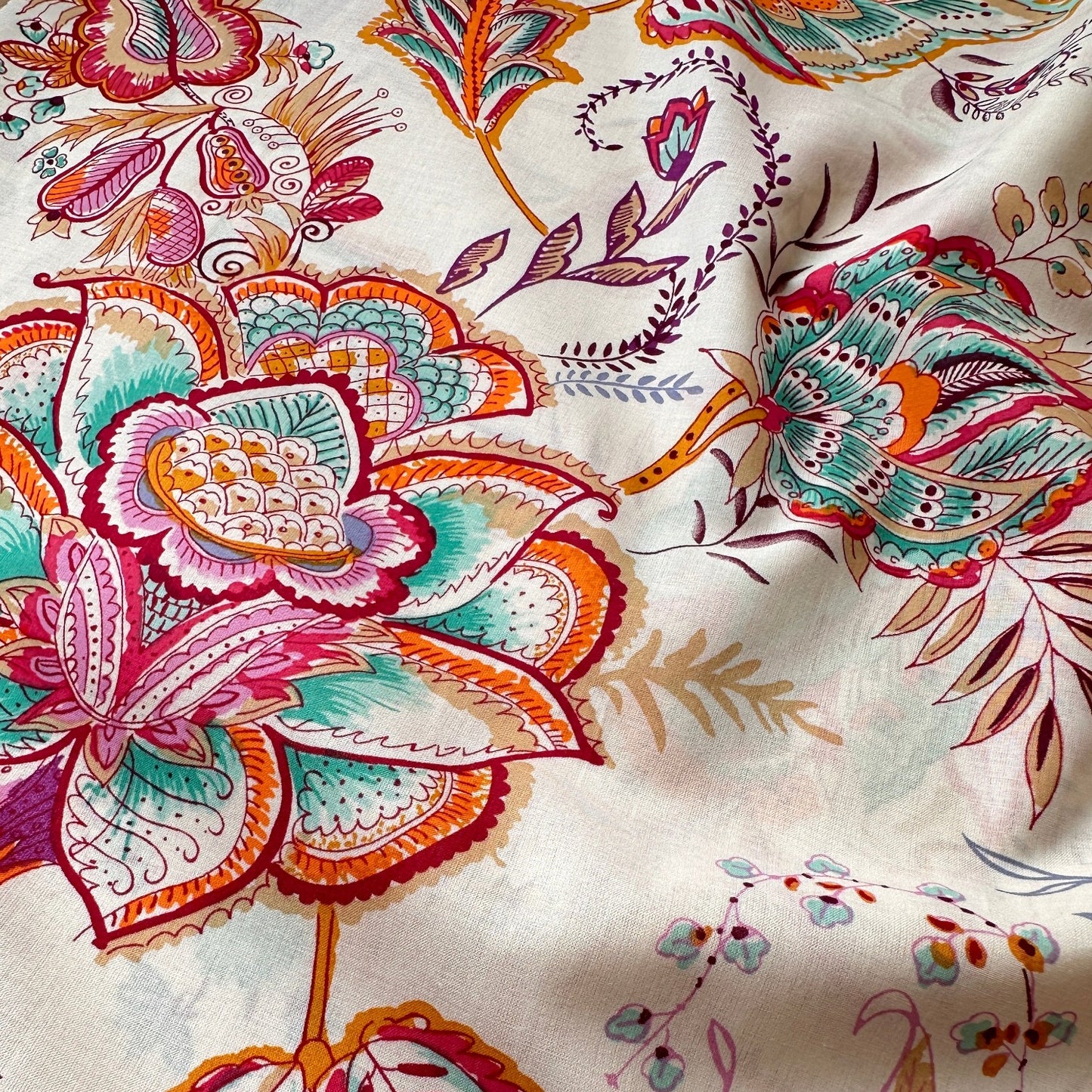 Tropical Paisley Cotton Fabric