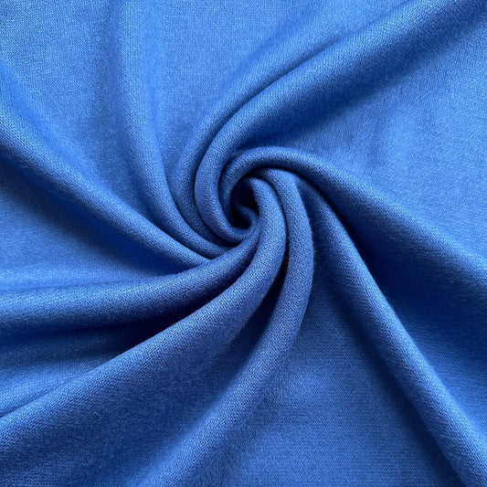 Viscose Blend Knit Fabric in Sapphire Blue