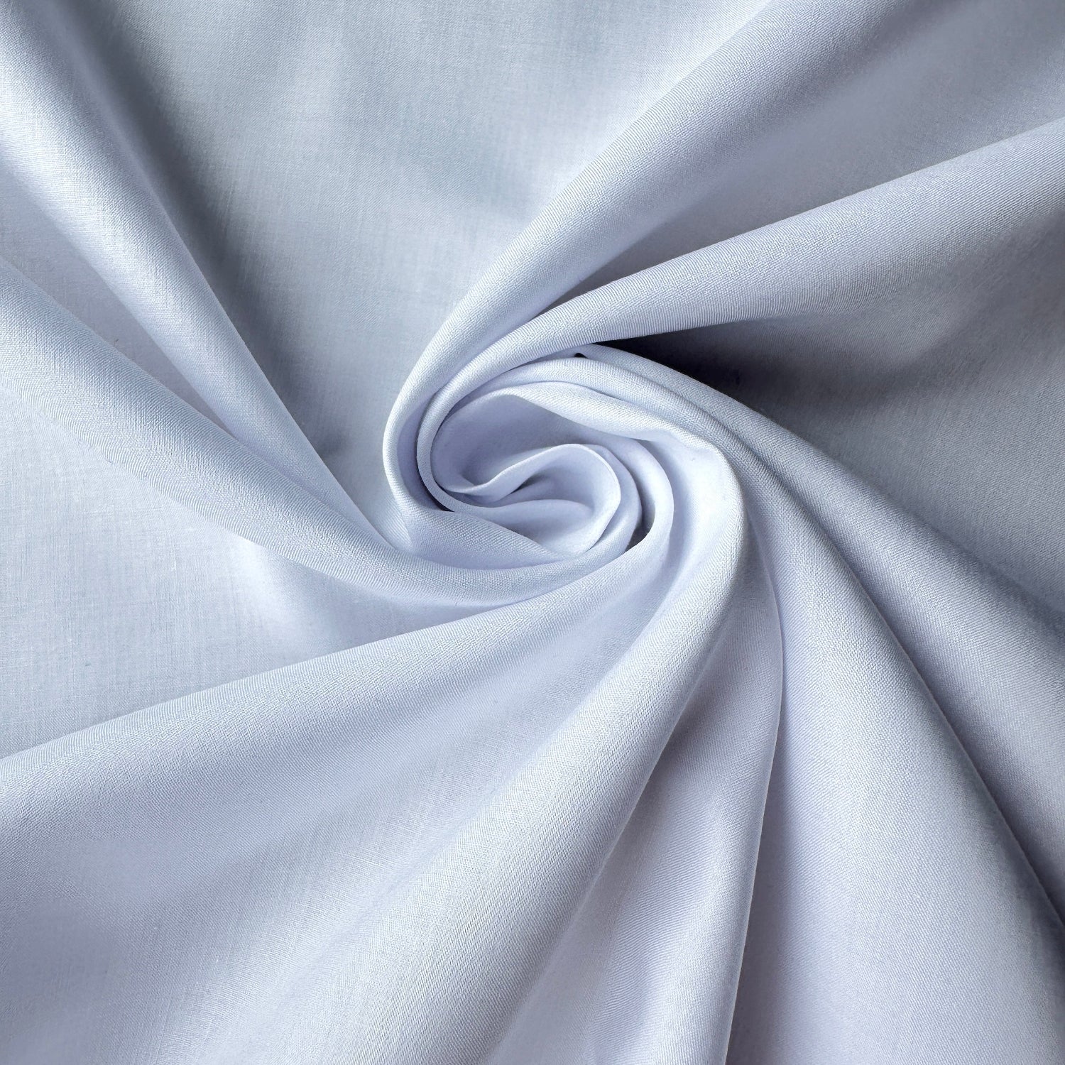 Swirl of supima cotton lawn fabric in white