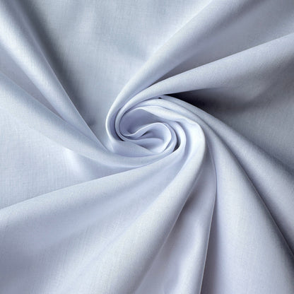 Swirl of supima cotton lawn fabric in white