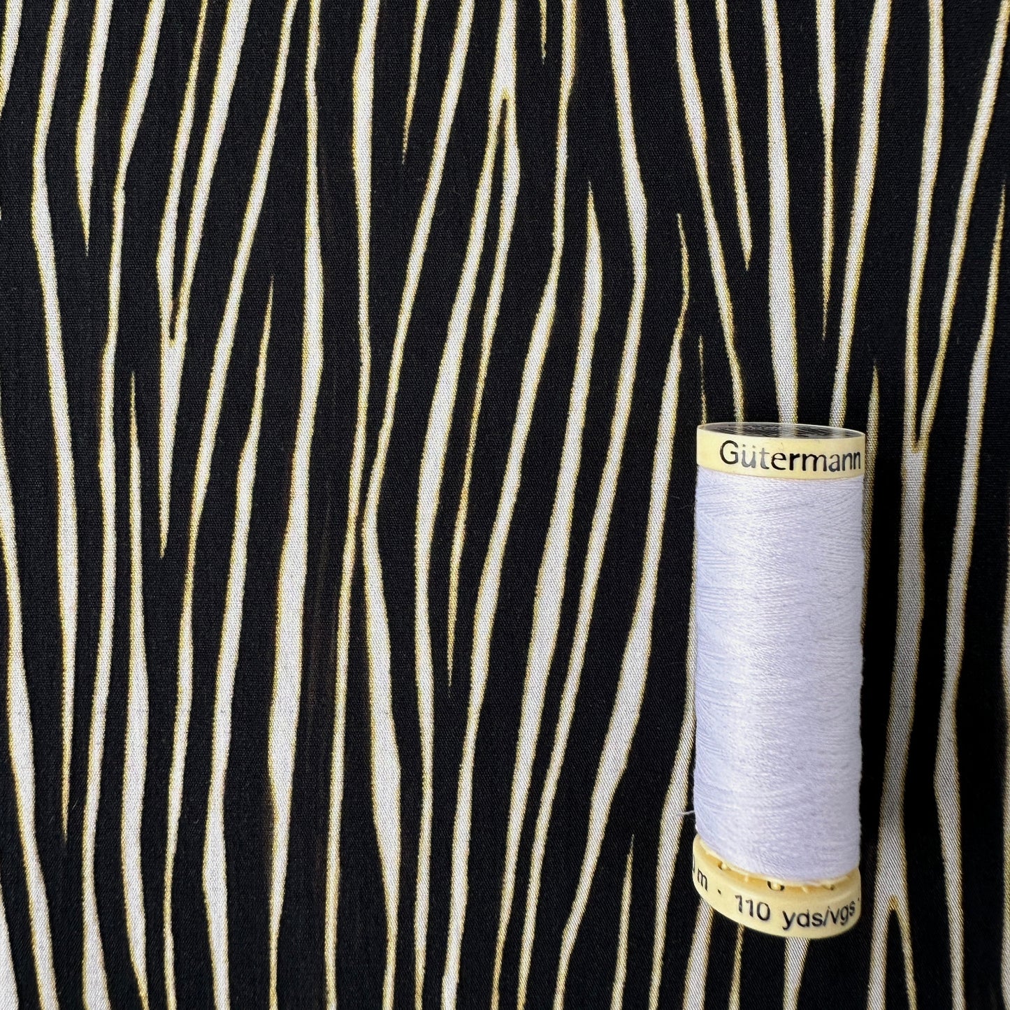 Zebra Cotton Poplin Fabric