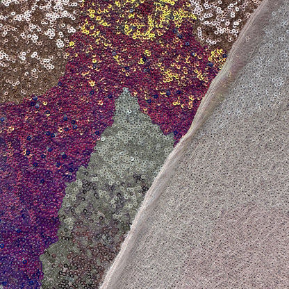 Zig Zag Sparkly Sequin Fabric