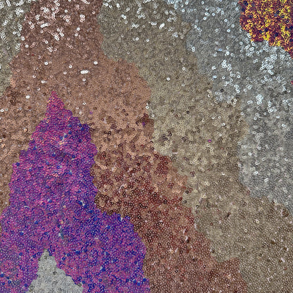 Zig Zag Sparkly Sequin Fabric
