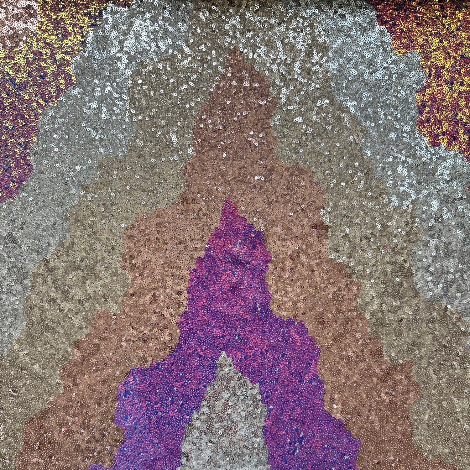 Zig Zag Sparkly Sequin Fabric