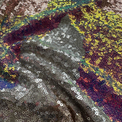 Zig Zag Sparkly Sequin Fabric