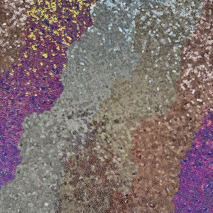 Zig Zag Sparkly Sequin Fabric
