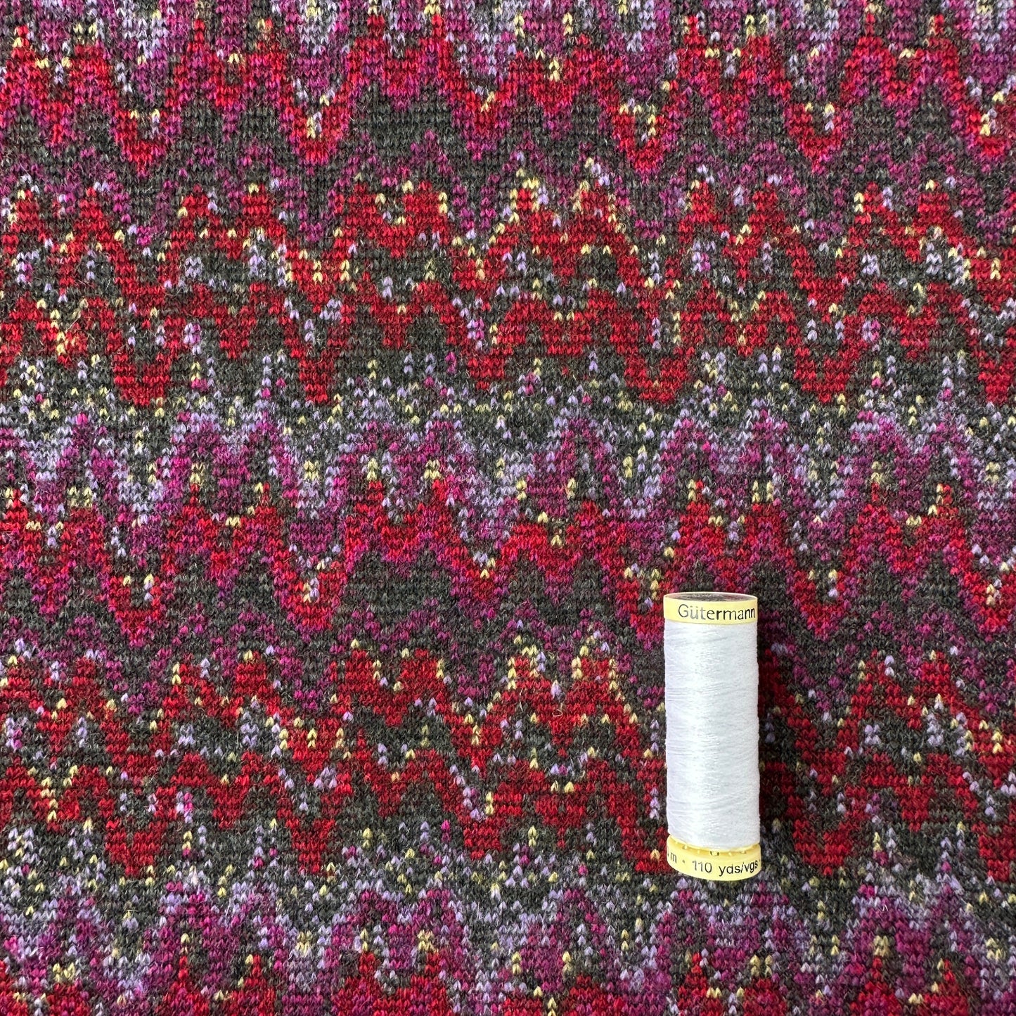 Zig Zag Knitted Fabric