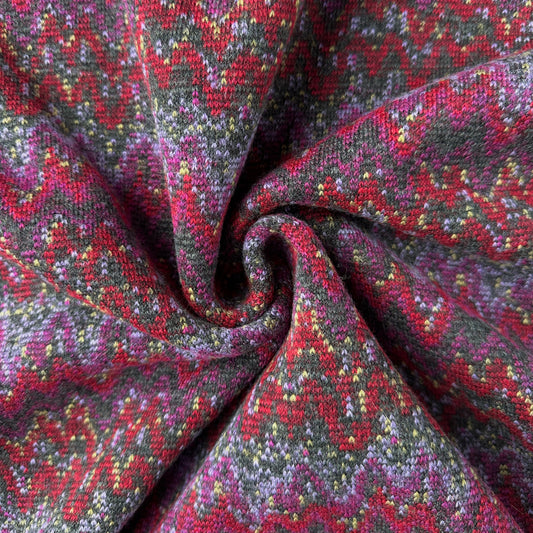 Zig Zag Knitted Fabric