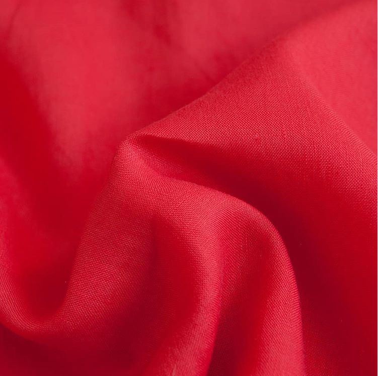 Linen Viscose Fabric in Coral - 1.7m piece