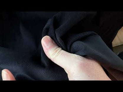 Stretch Cotton Needlecord Fabric in Midnight