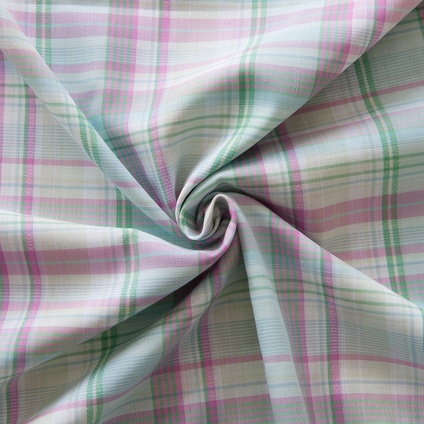 Checked Cotton Lawn in Pink and Green
