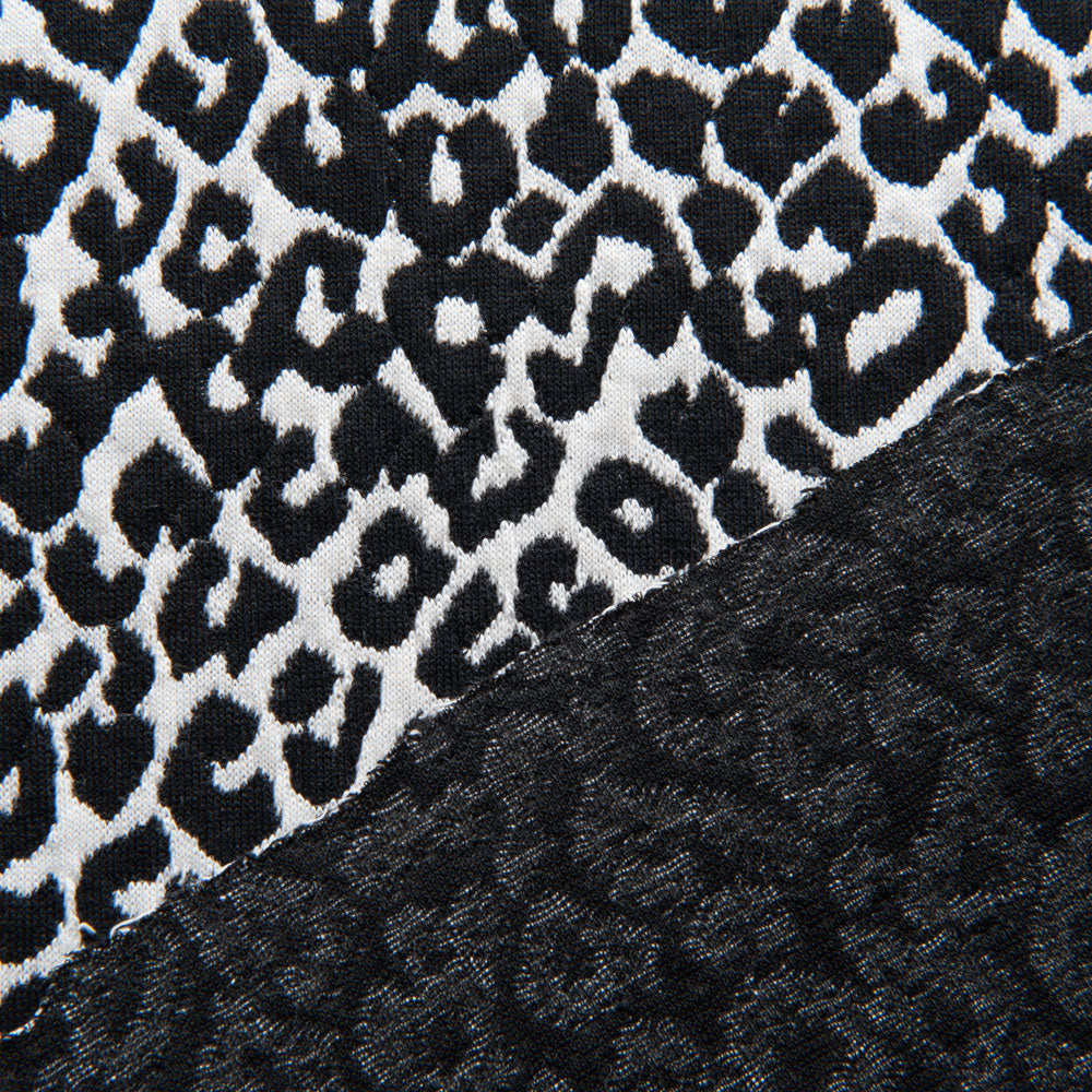 Leopard jersey shop knit fabric