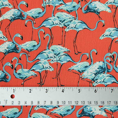 Flamingo Polyester Popcorn Crepe - 60cm Piece