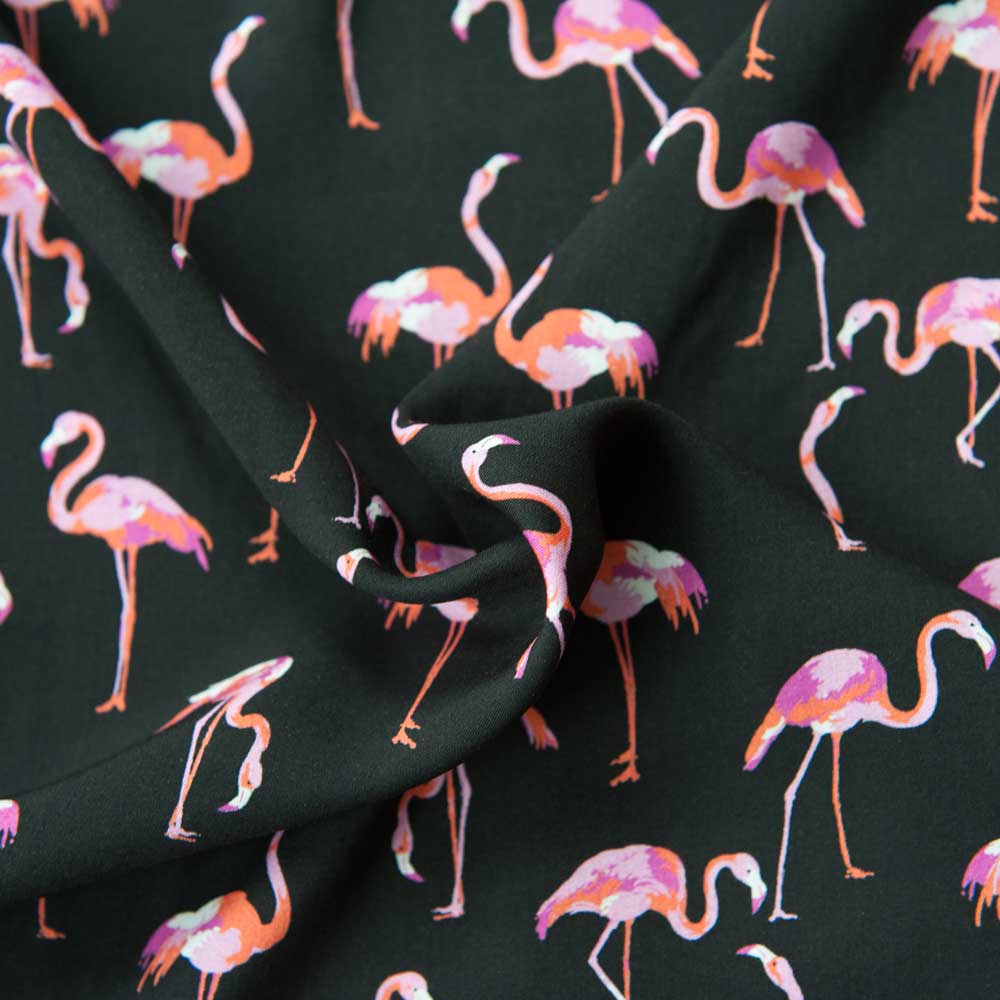 Flamingoes Viscose - 70cm