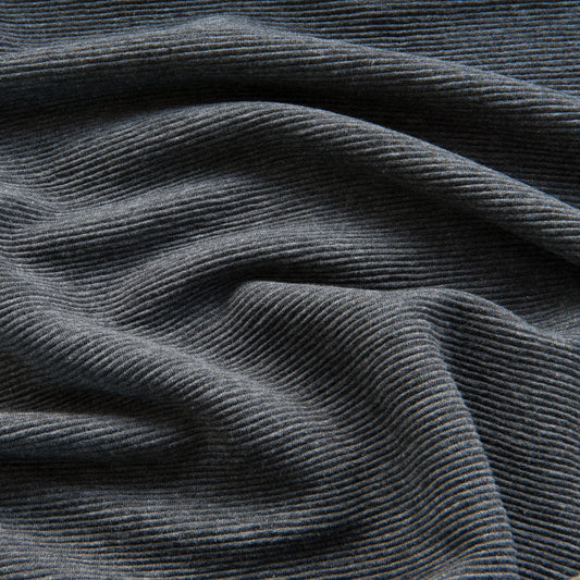 Dark Grey Melange Ottoman Fabric