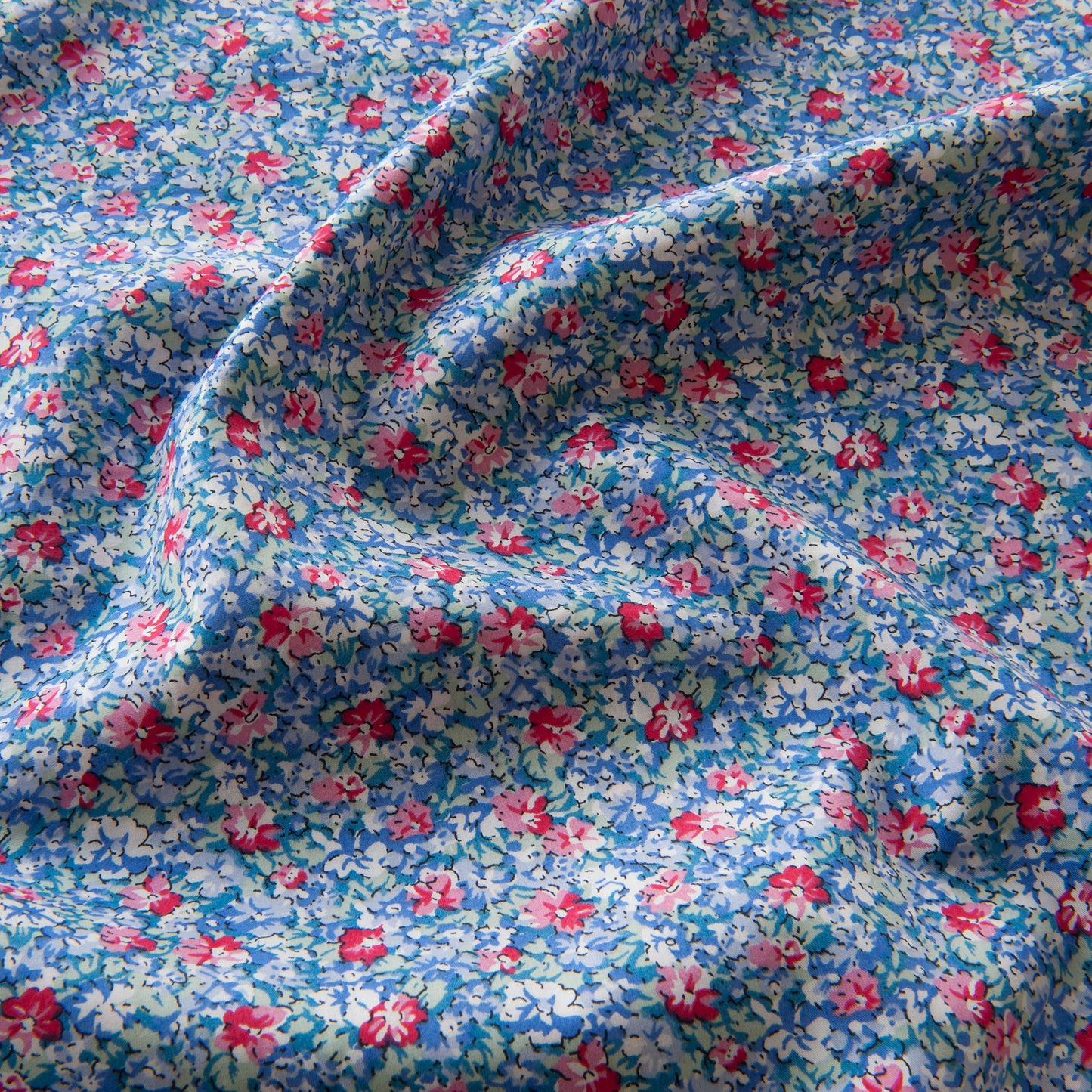 Deborah Pima Cotton Lawn Fabric in Blue