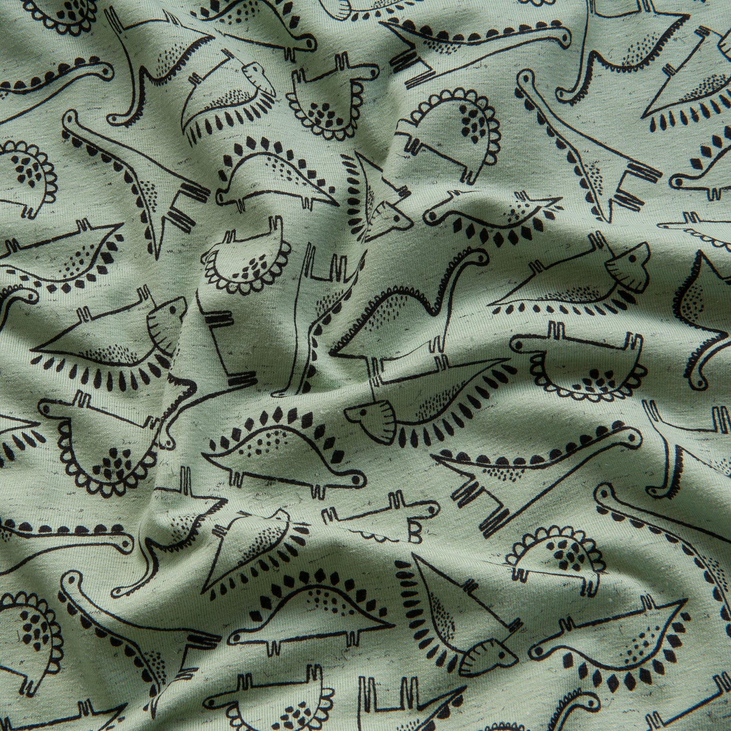 Dino Cotton Jersey in Old Green