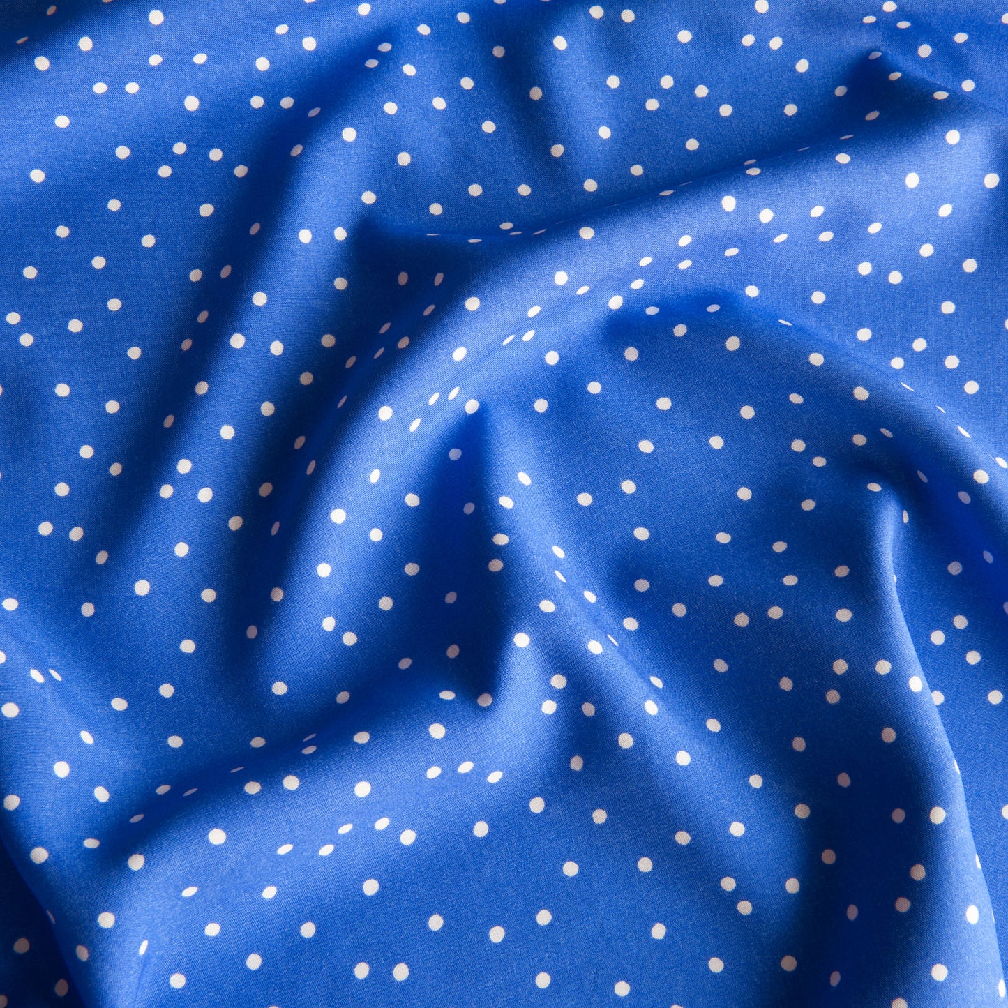 Dotty Viscose Fabric in Blue