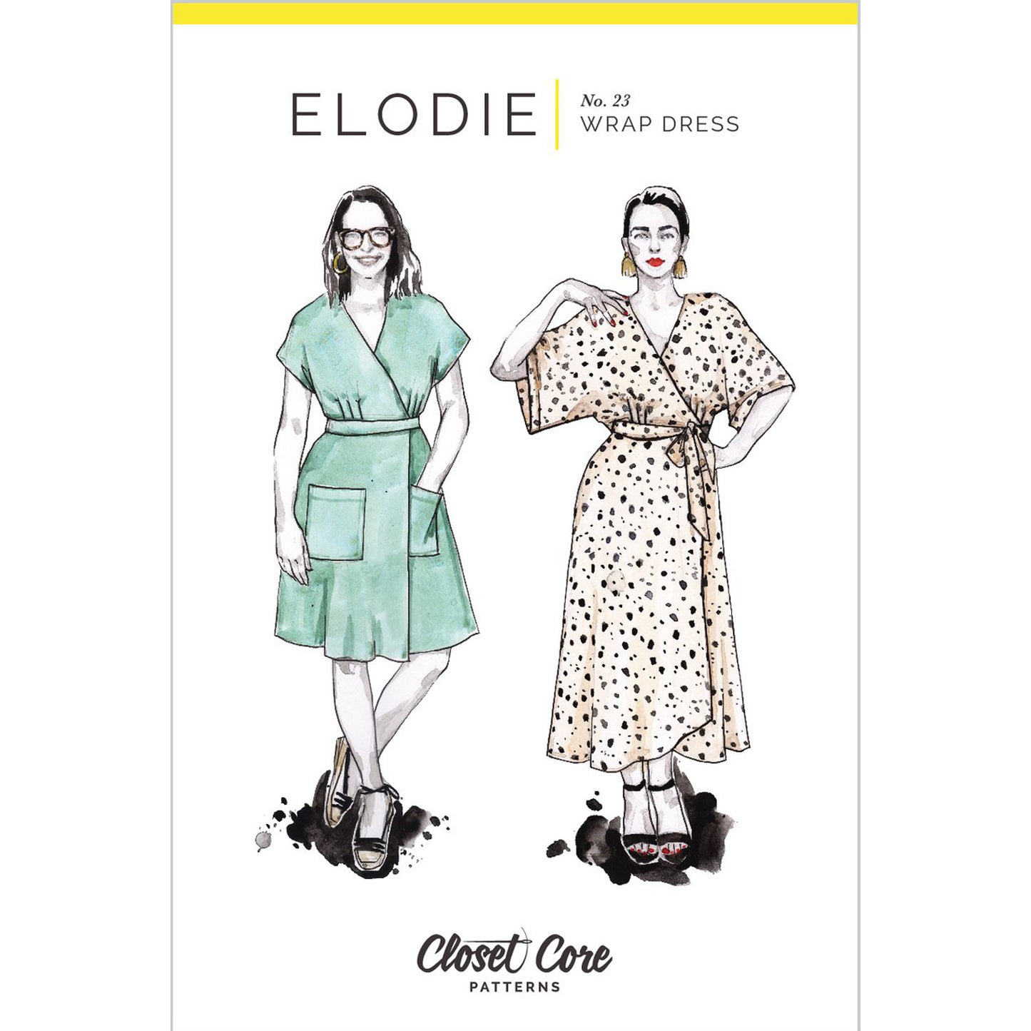Elodie Wrap Dress Sewing Pattern - Closet Core Patterns