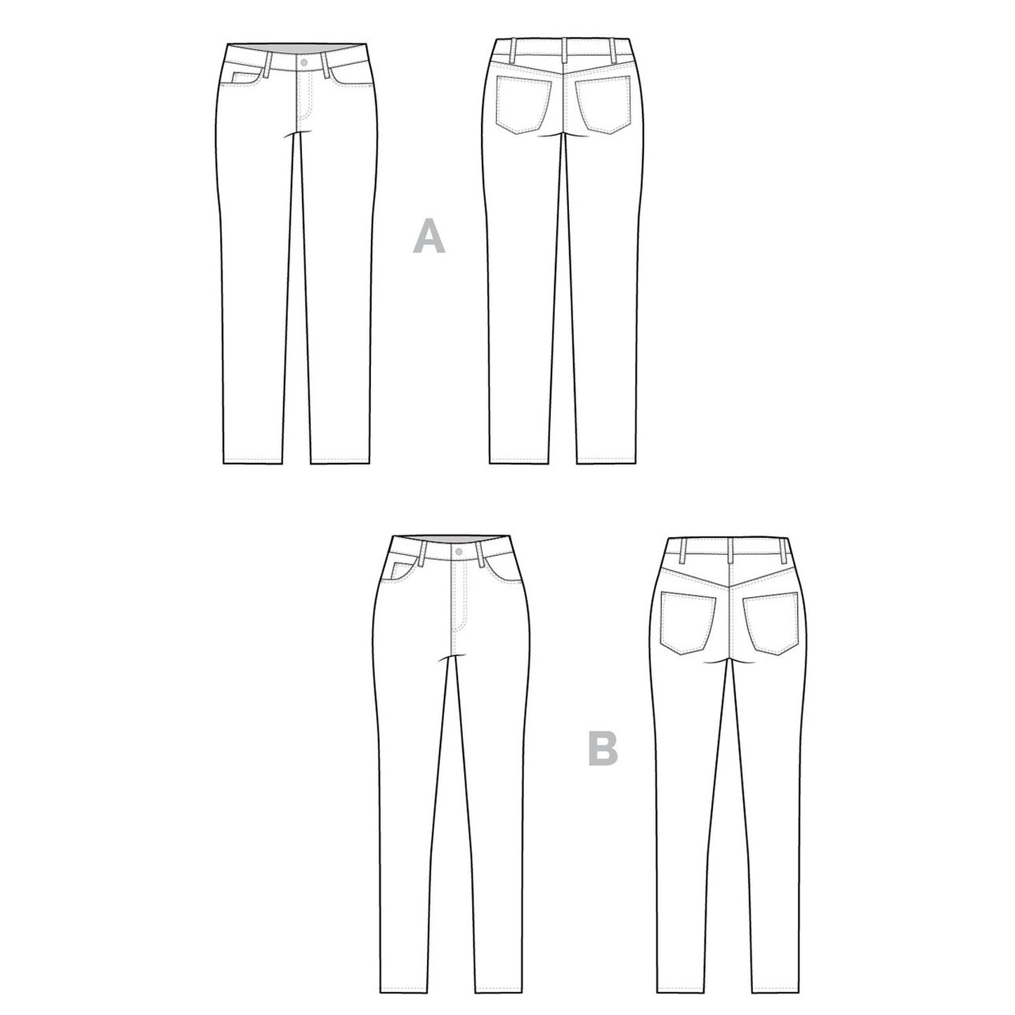 Ginger Jeans Sewing Pattern - Closet Core Patterns