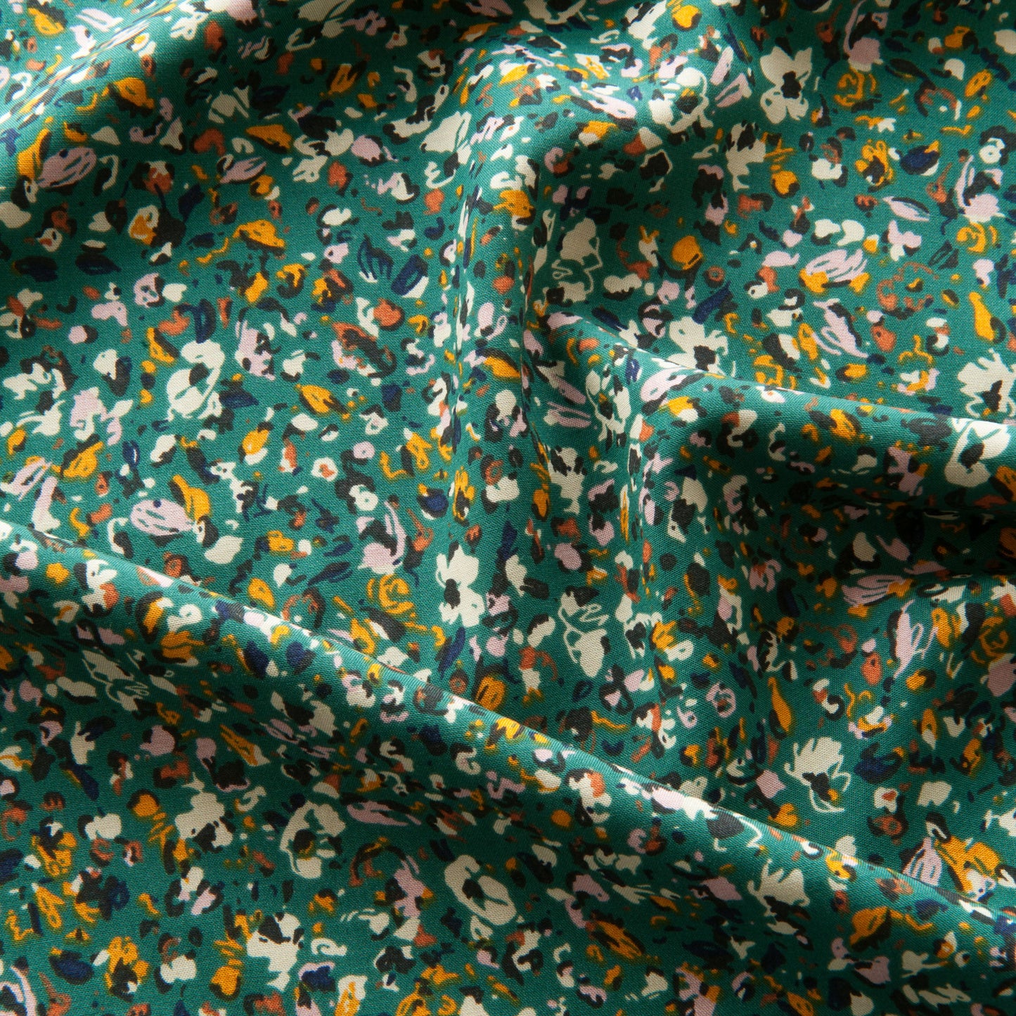 Hazel Viscose Fabric in Green
