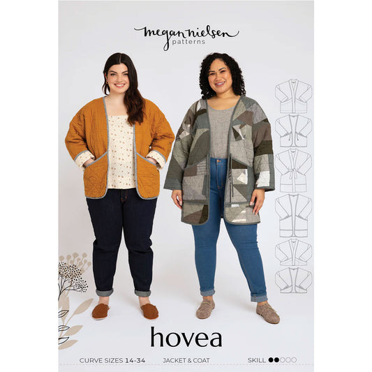 Hovea Jacket and Coat Sewing Pattern (Size 14-34) - Megan Nielsen Patterns