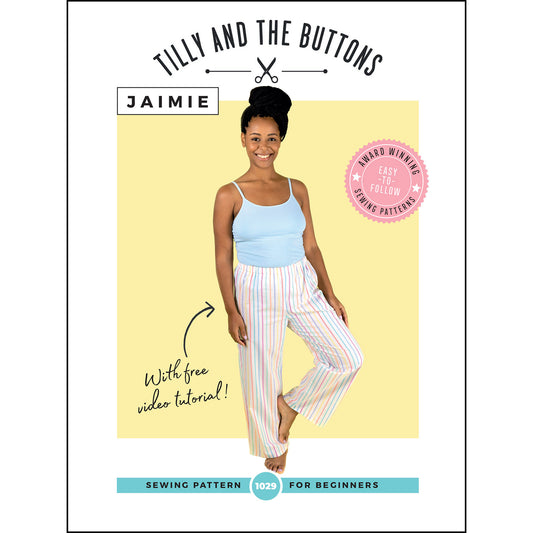 Jaimie Pyjama Bottoms and Shorts Sewing Pattern - Tilly and the Buttons