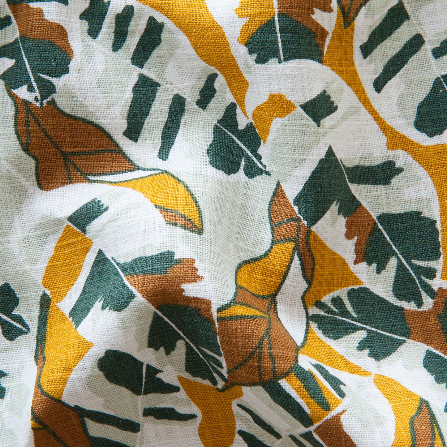 Leaves Washed Linen